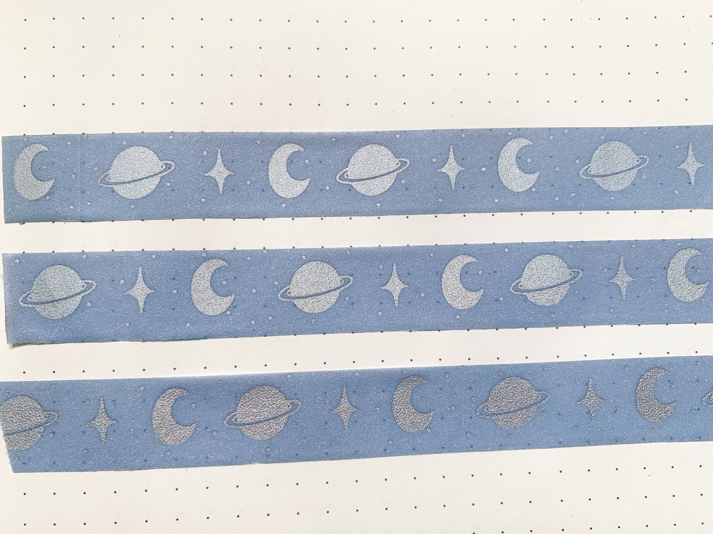 silver foil blue  washi tape