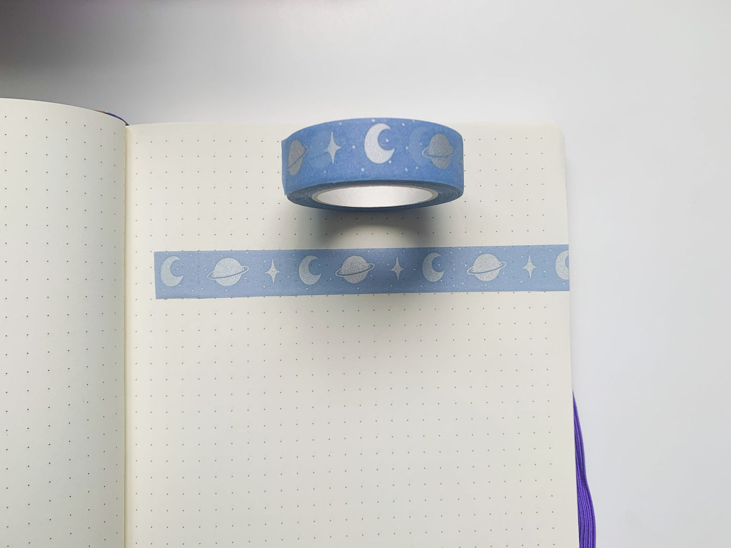 silver foil blue  washi tape