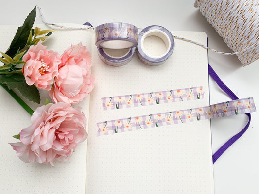 Chamomile gingham washi tape