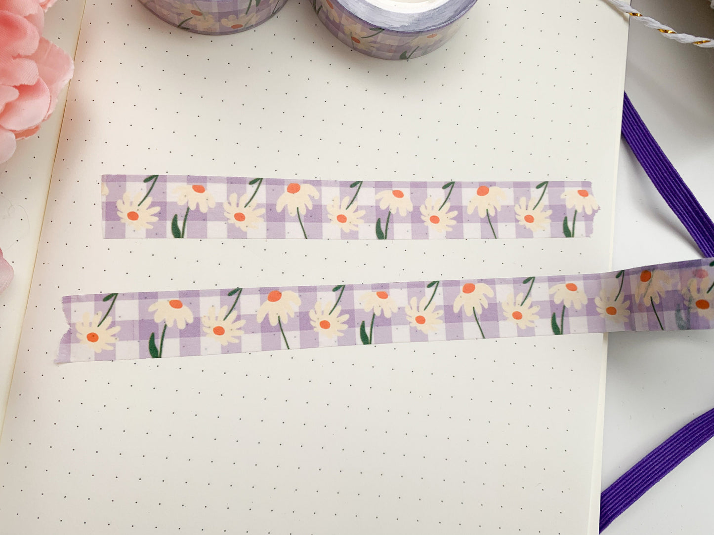 Chamomile gingham washi tape