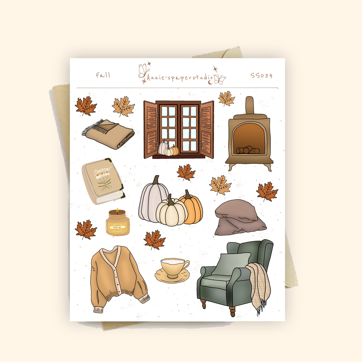 Fall sticker sheet