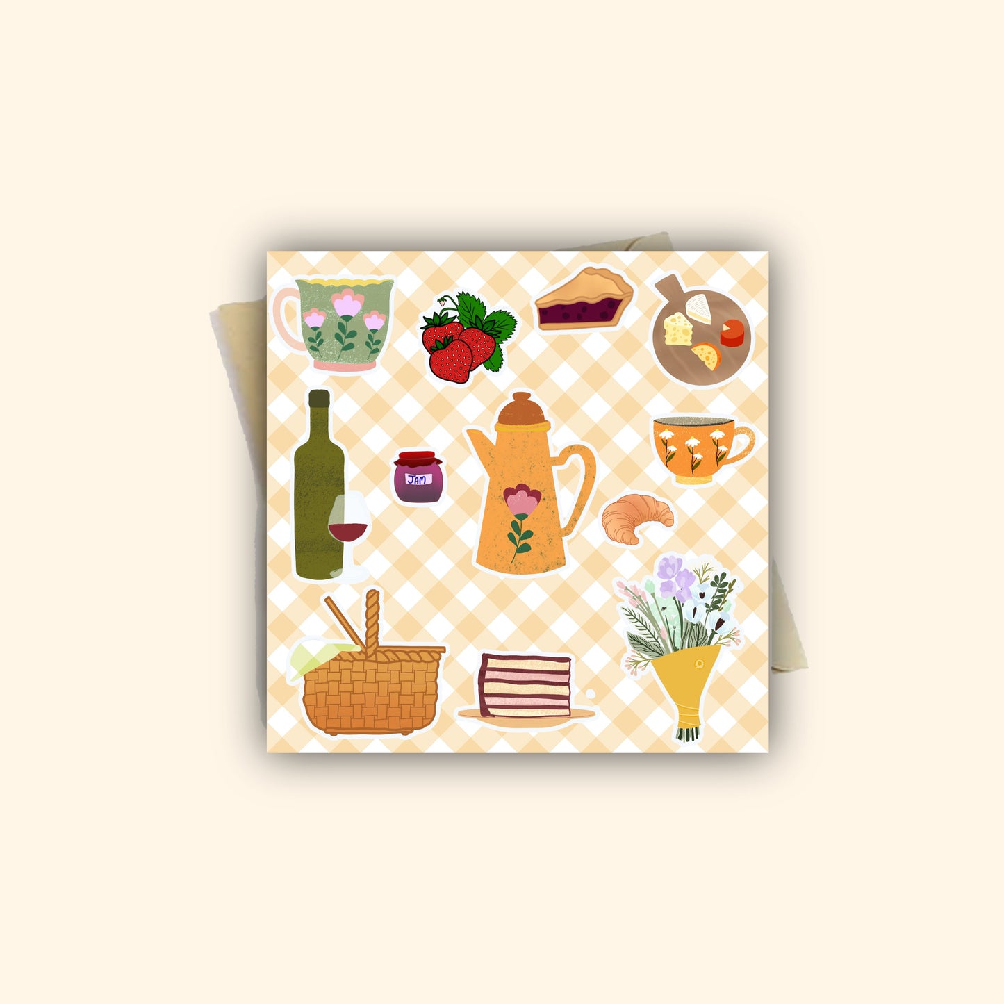 Picnic sticker sheet