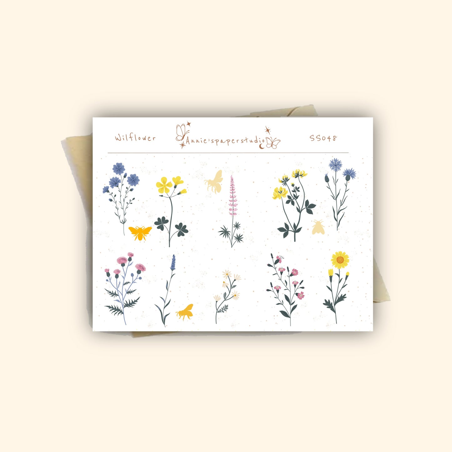 Wildflower sticker sheet