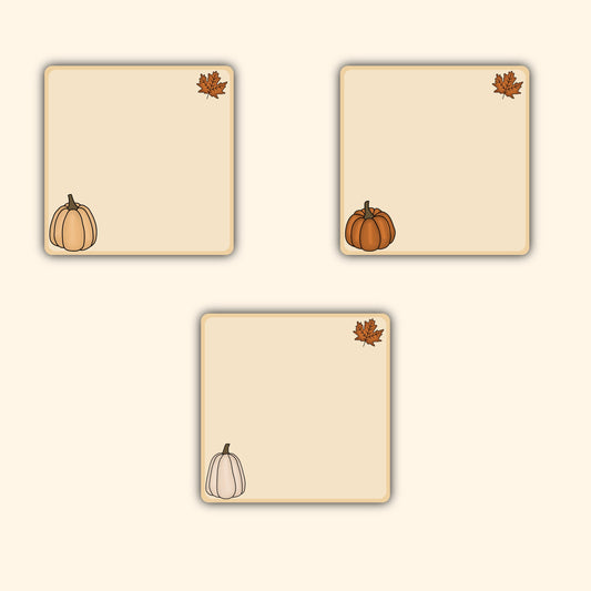 fall memo cards