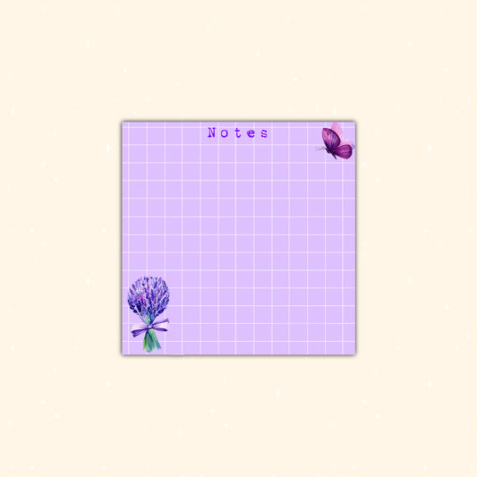 Lavender memo sheets