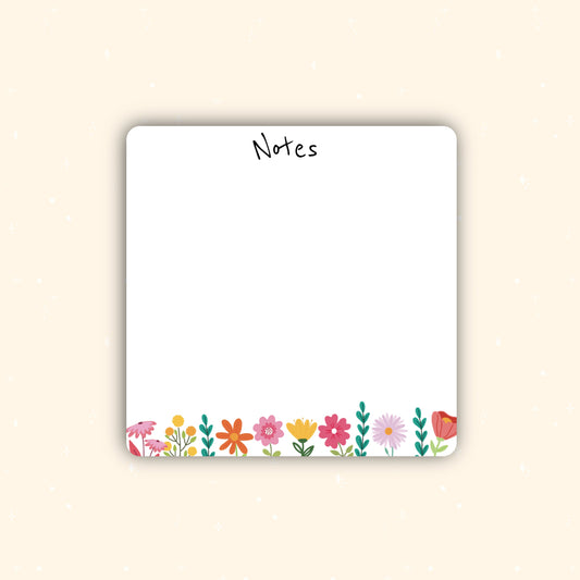 Spring flower memo cards