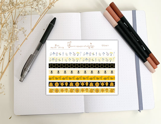 Bee Washi strip