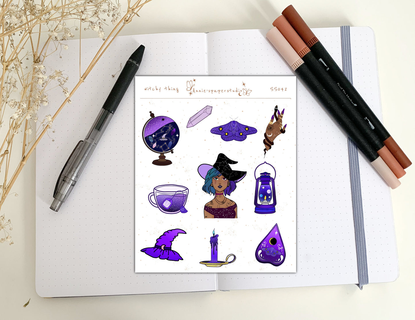 Witchy thing sticker sheet