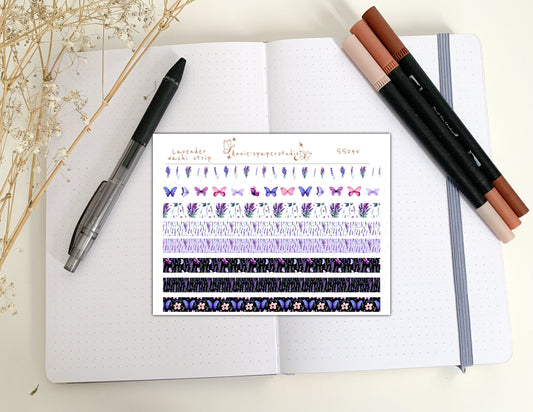 Lavender washi strip