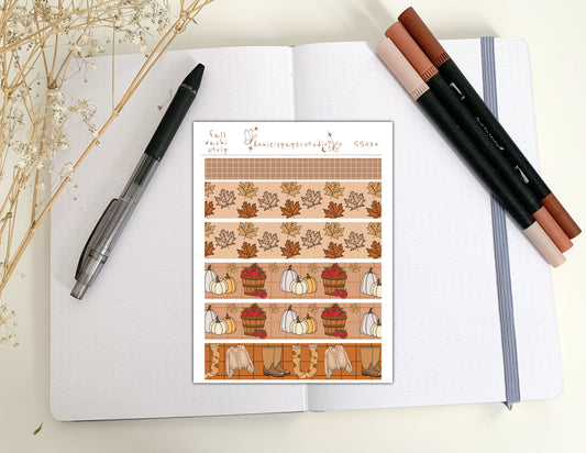 Fall washi strip