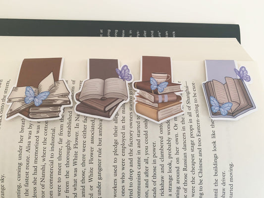 Aesthetic butterfly books magnetic bookmark | Book Lover |  Bookmarks | Bookish Gifts |