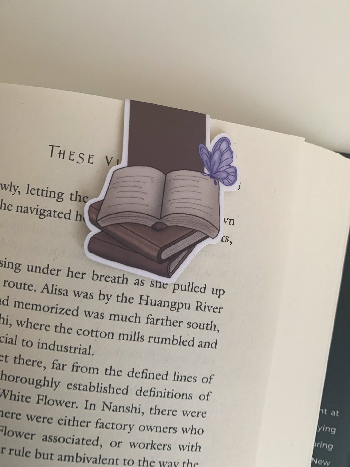 Aesthetic butterfly books magnetic bookmark | Book Lover |  Bookmarks | Bookish Gifts |