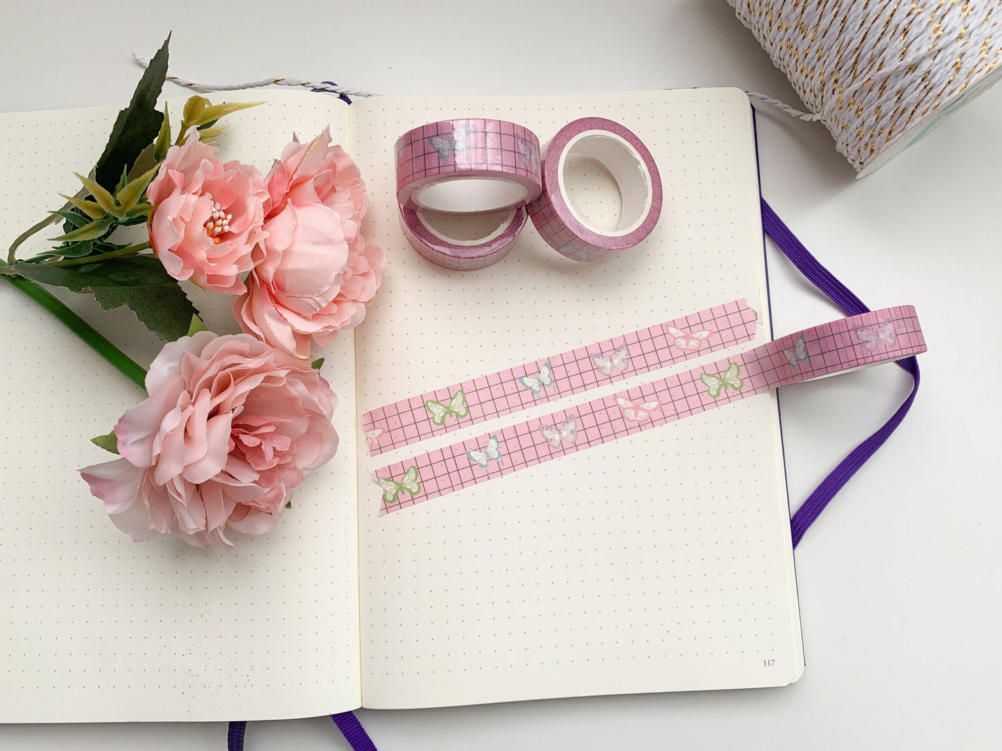 Butterfly pink  washi tape