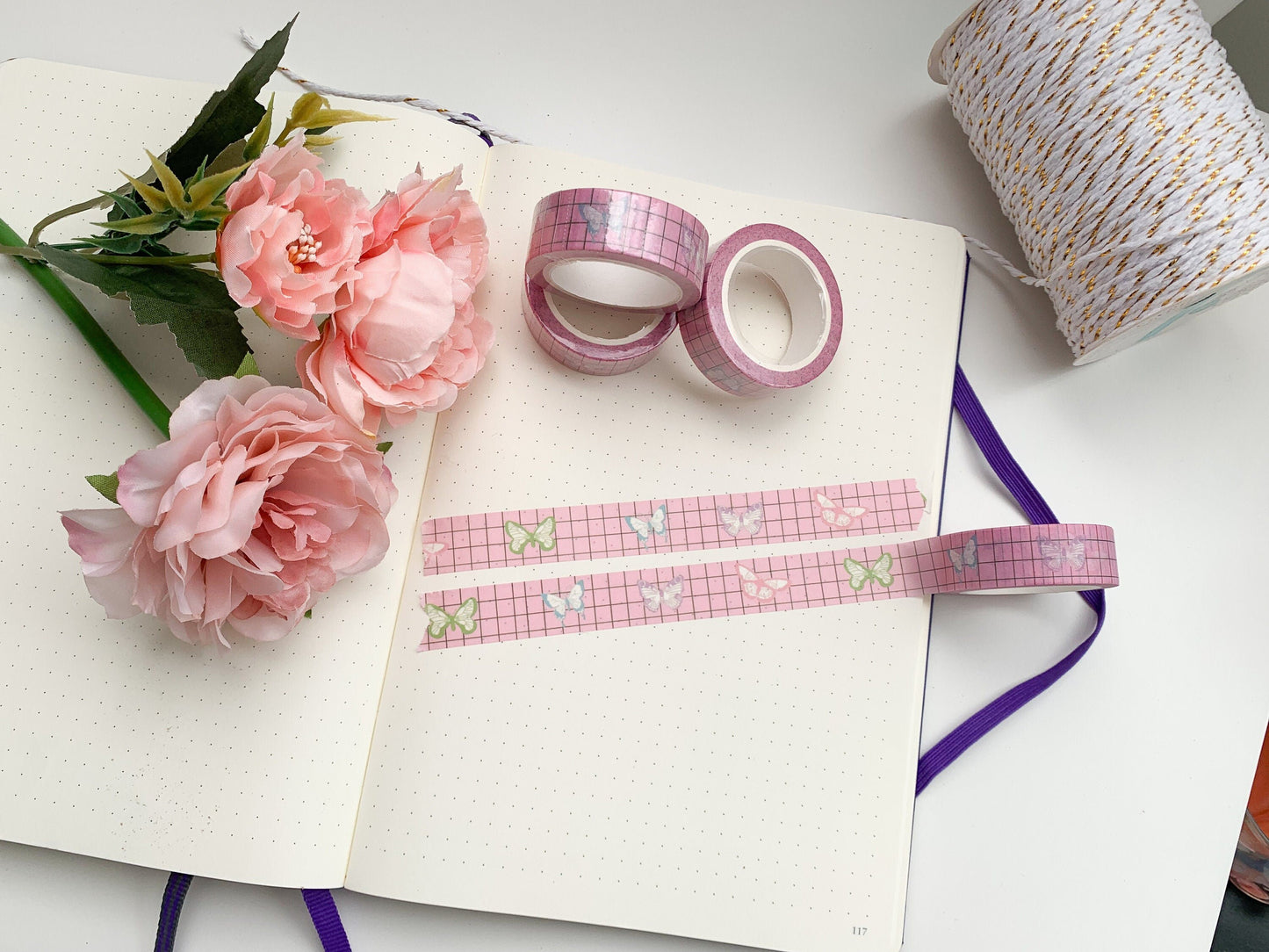 Butterfly pink  washi tape