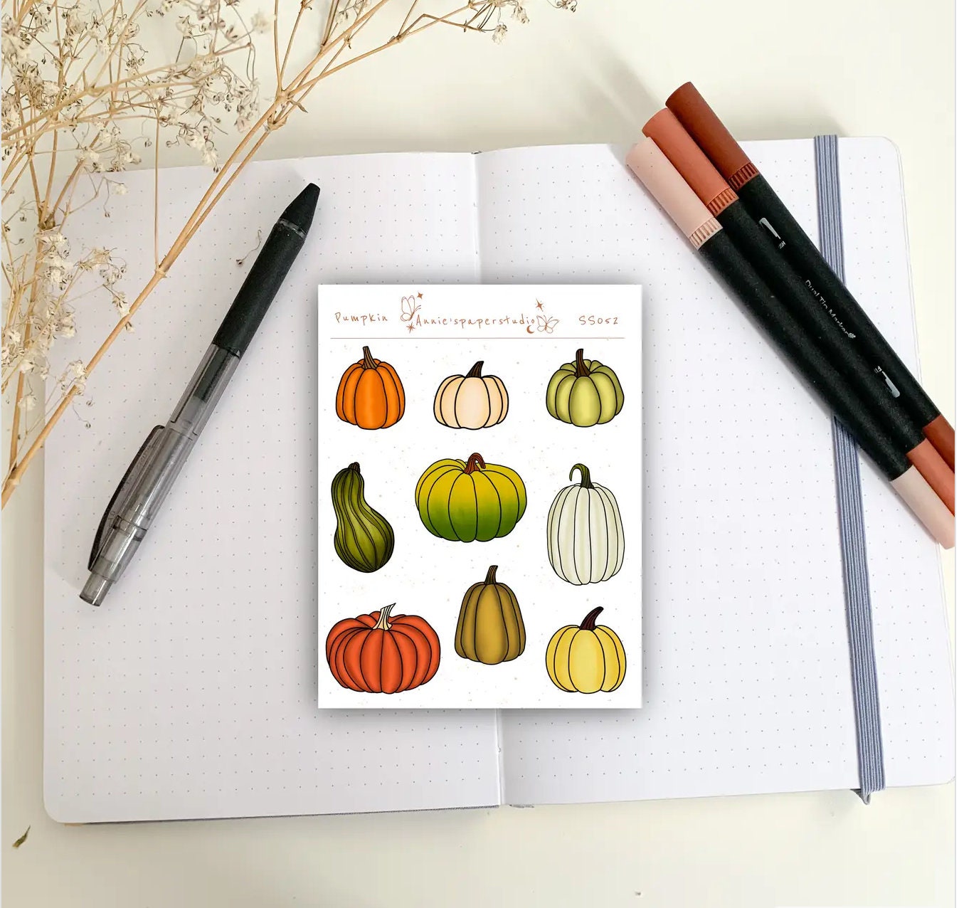 Pumpkin  sticker sheet