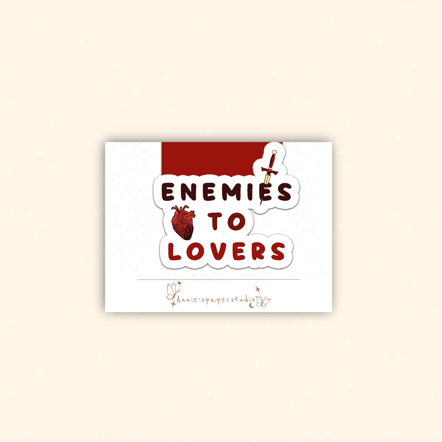 Enemy to lover magnetic bookmark