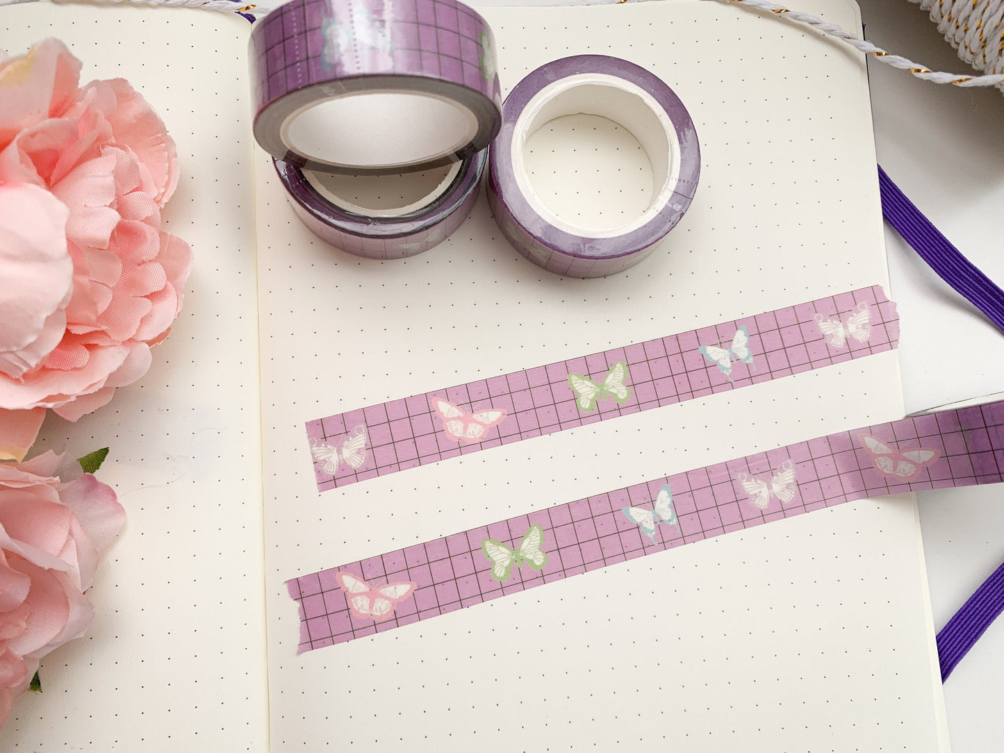 Butterfly purple  washi tape